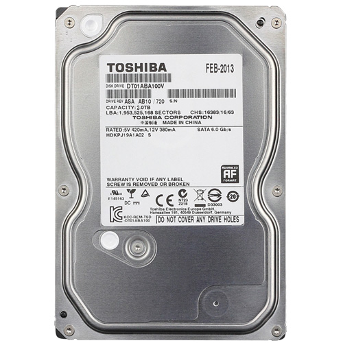 HDD Toshiba 2TB/ SATA 3/ 7200Rpm/ 64MB
